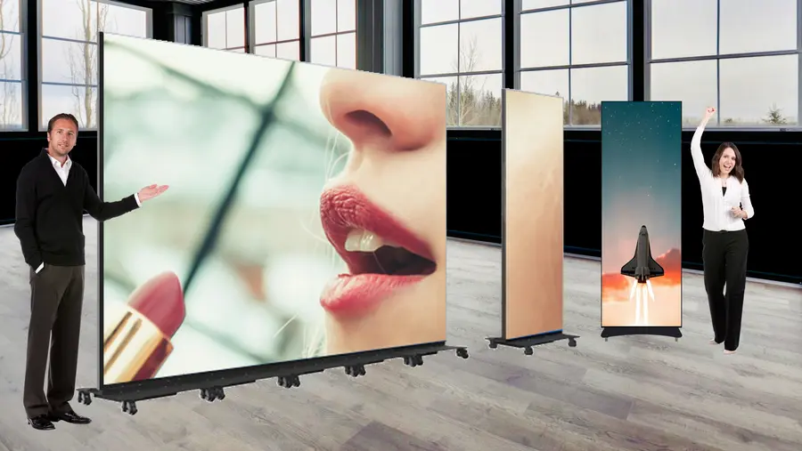 Videowall fuer den Messestand