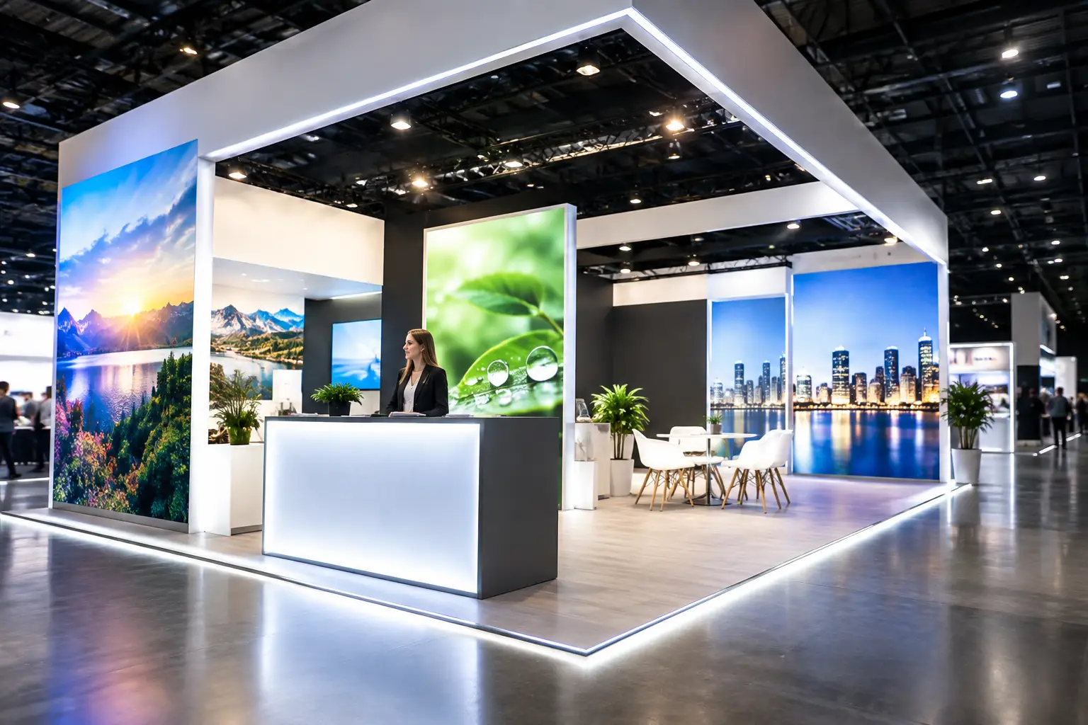 Messestand LED Lösungen für maximale Sichtbarkeit