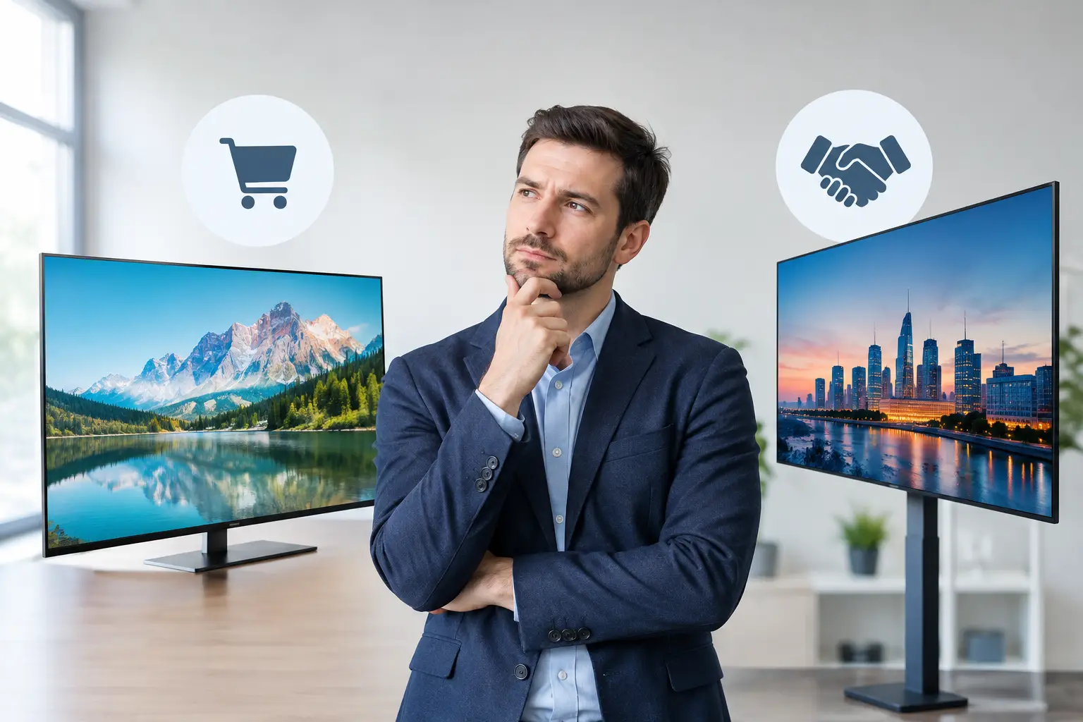 Display Kauf versus Leasing richtig entscheiden